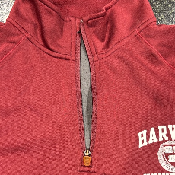 Champion Harvard University Maroon Quarter-Zip Pullover Size Large, - Picture 4 of 4